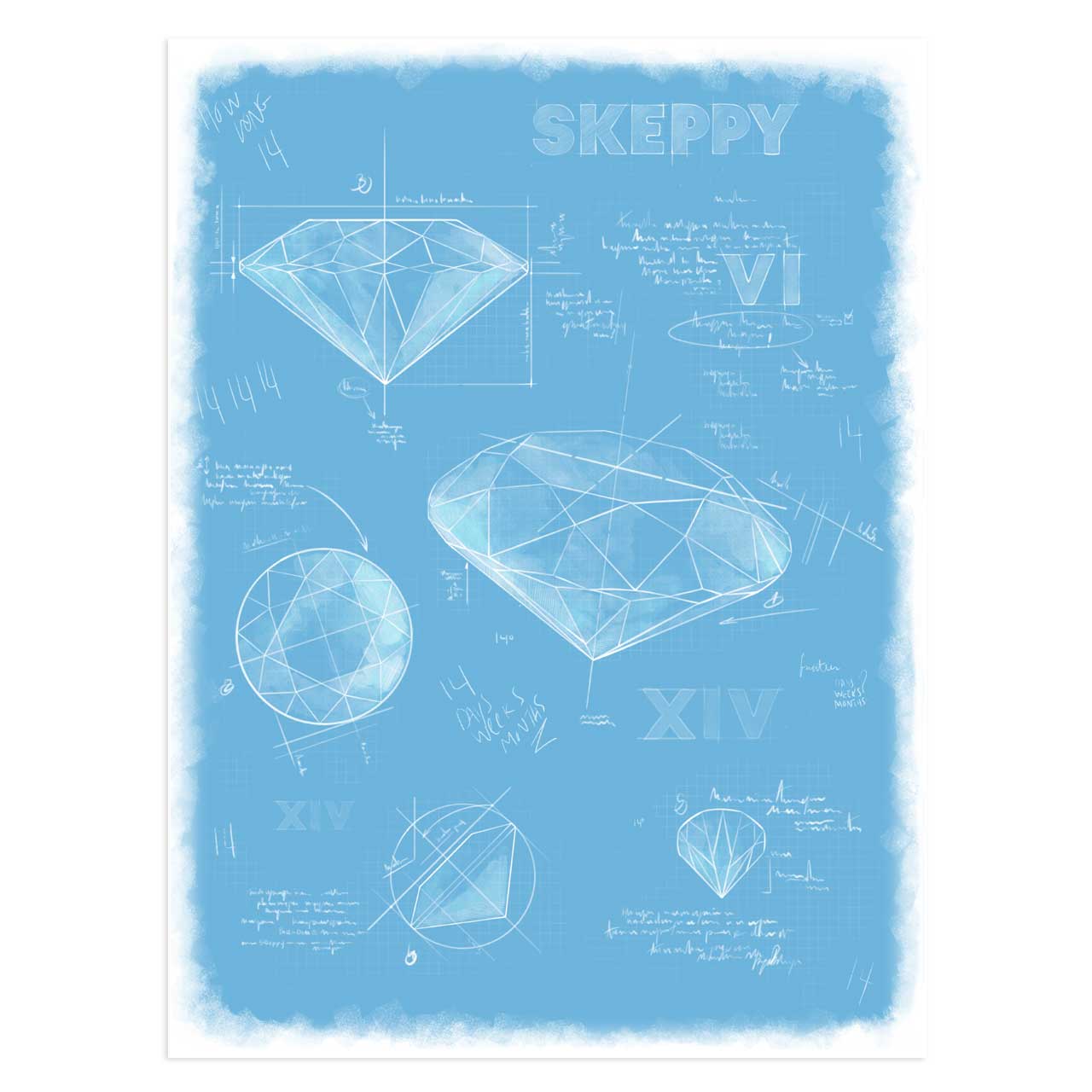 Skeppy Diamond Building Poster